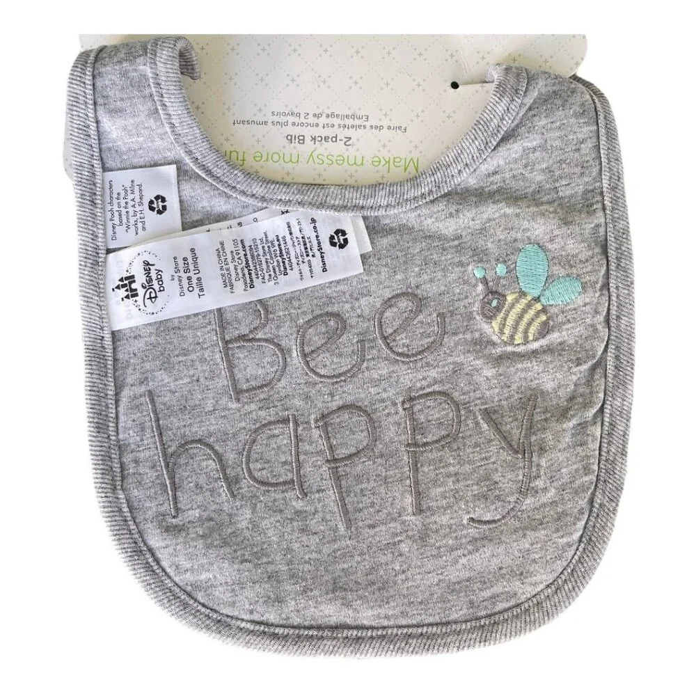 Disney Store Disney Baby Winnie The Pooh and Friends Tigger Piglet Baby Bib Set